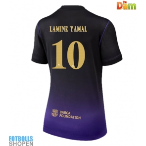 Billiga Barcelona Lamine Yamal #10 Bortatröja Dam 2026-27 Kortärmad